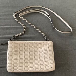 Elegant Cream Designer Crossbody Bag
